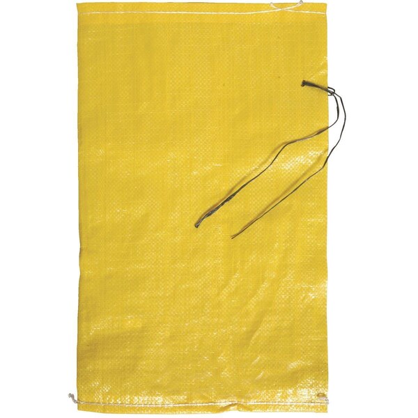 Farber Bag & Supply Co Poly Sand Bags 12X20 TIE YEL POLY WVN Zoro